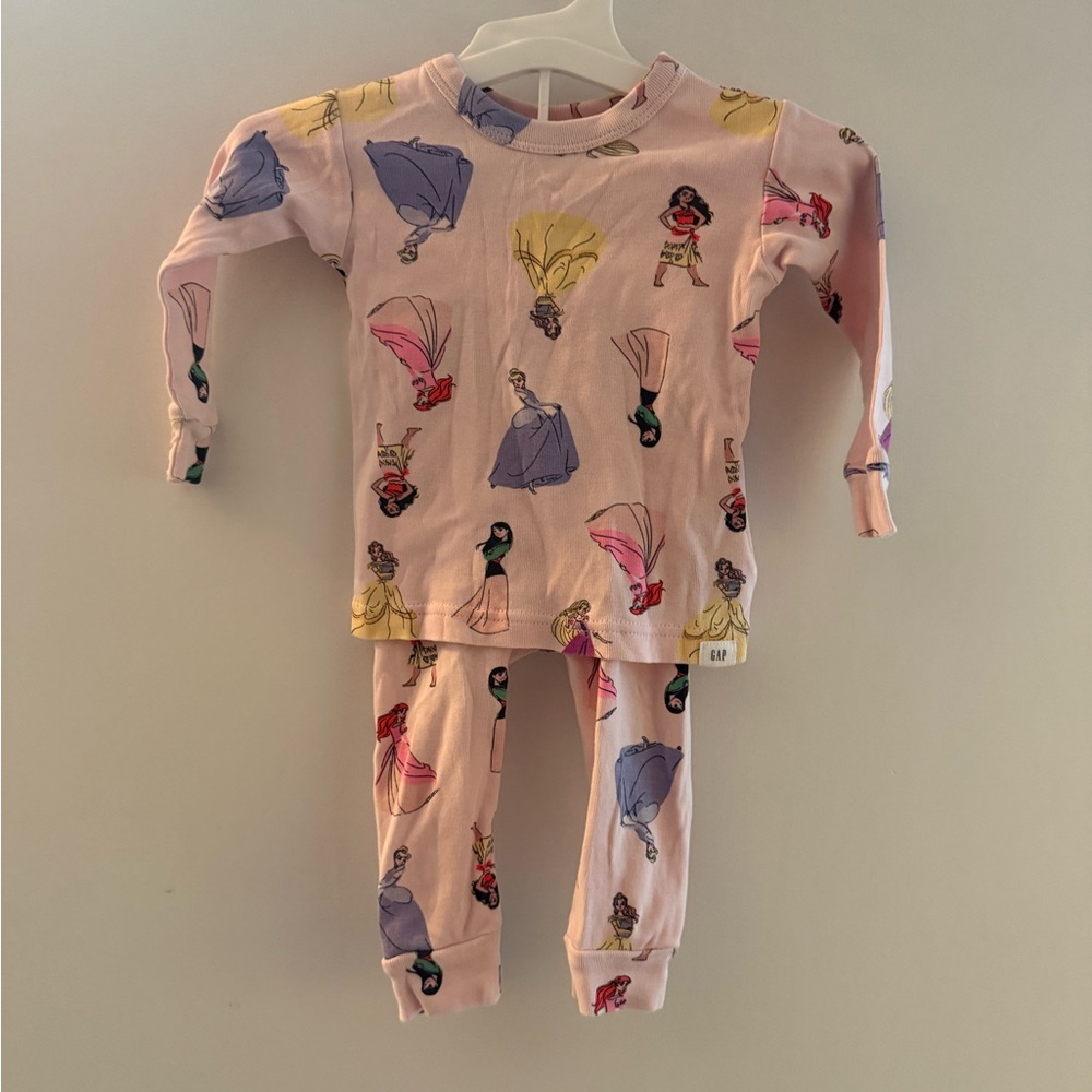 Baby Gap Disney Princess Pink Baby Pajamas